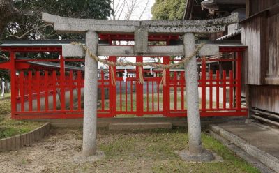 旗頭神社の境内社（金毘羅社）の鳥居